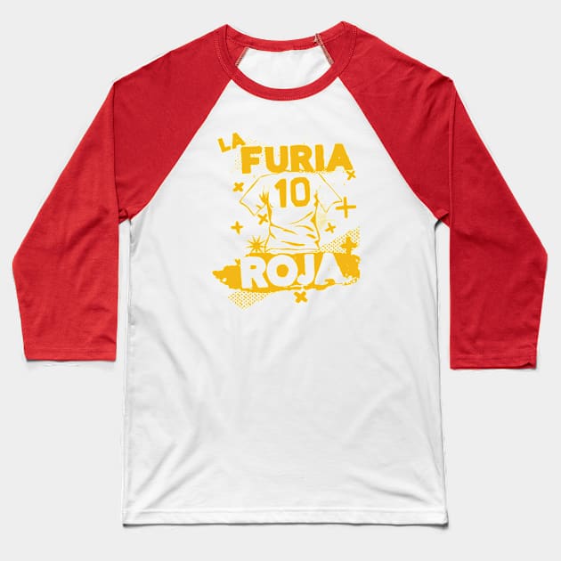 Vintage Spanish Football // Retro Grunge Spain Soccer Baseball T-Shirt by SLAG_Creative